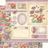 Graphic 45 Flower Market 12x12 Inch Collection Pack (4502558)